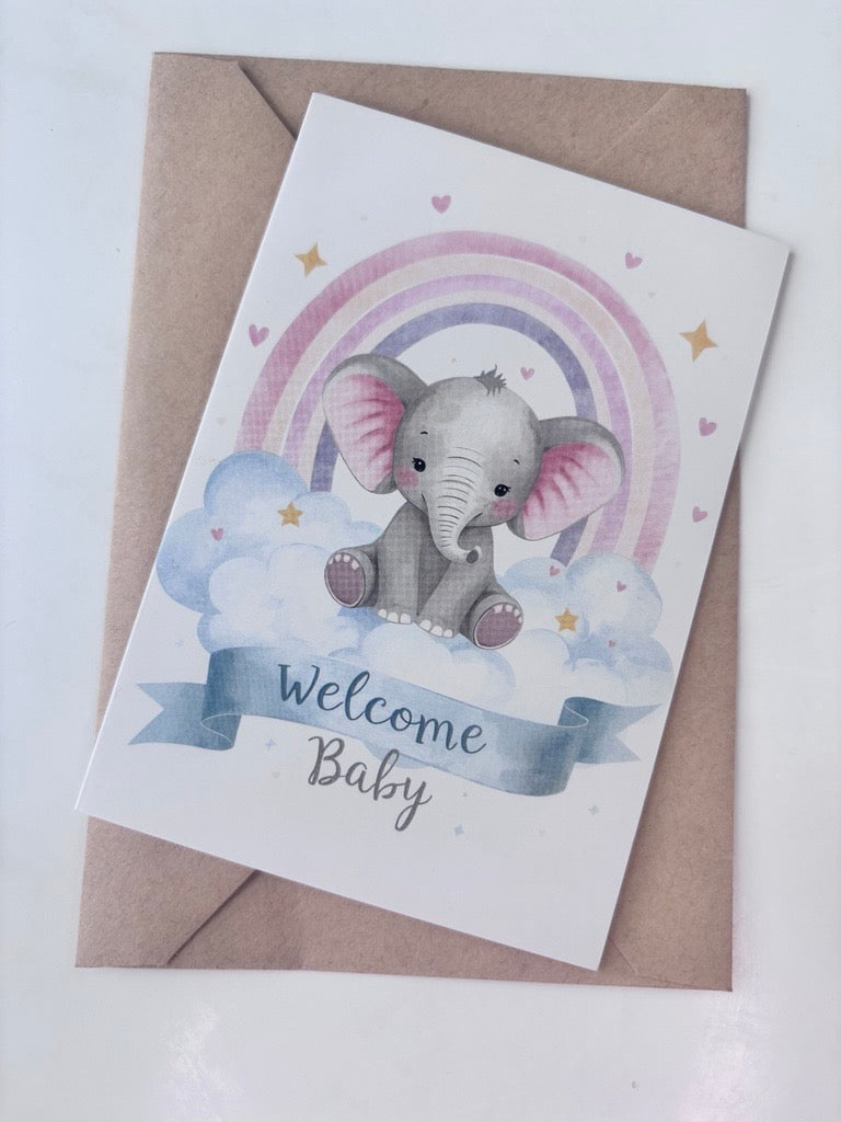 Personalised Baby Greeting Card – Add A Personalised Message!